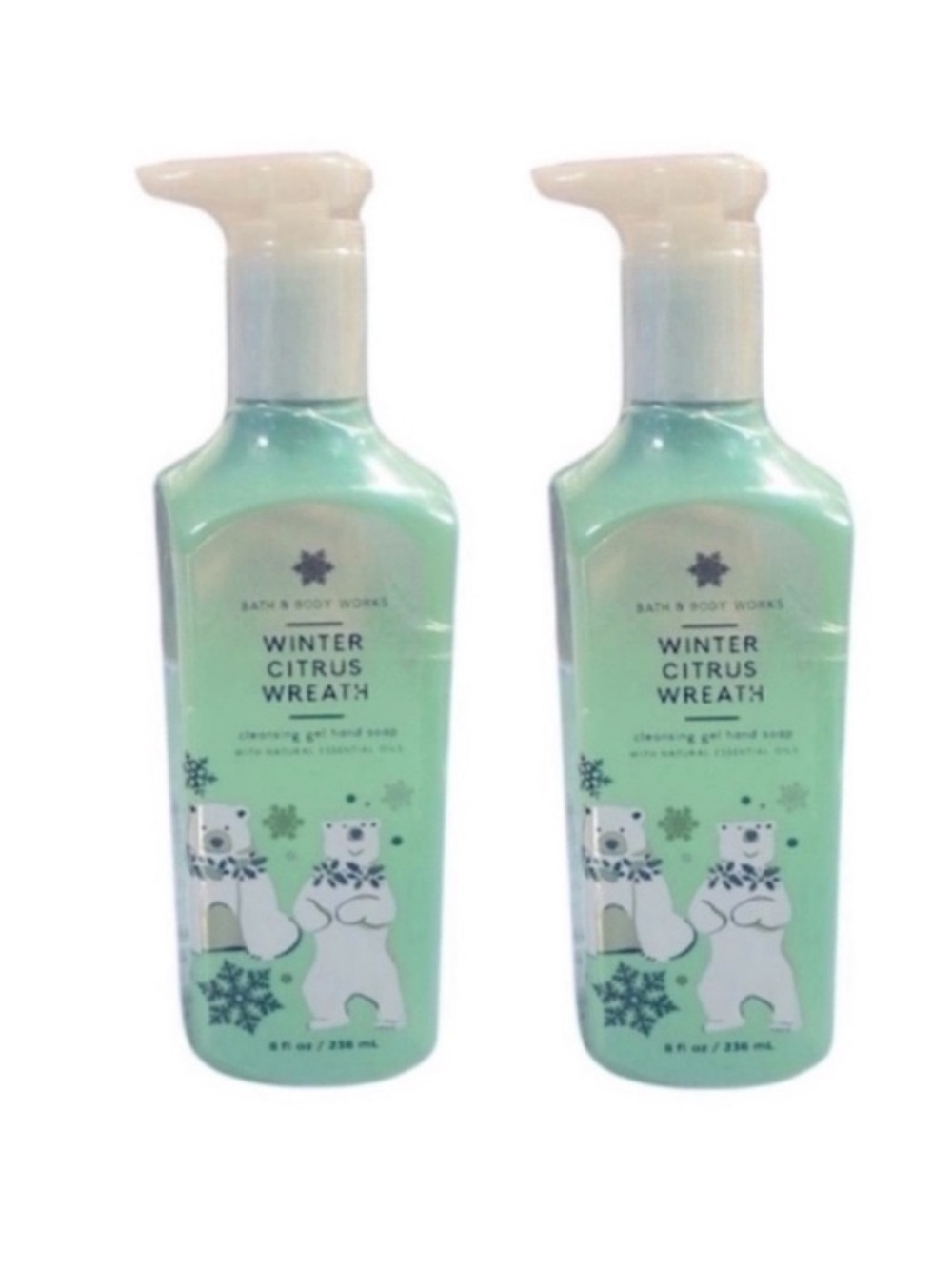 2 Winter Citrus Wreath Hand Soap